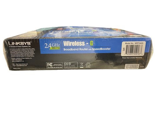 Linksys WRT54GS 54 Mbps 4-Port 10/100 Wireless G Router NEW SEALED - Picture 3 of 10