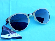 VTG Oval 90's SOVER mod. 3382 Old Italy Fashion NOS Sunglasses blue Lenses