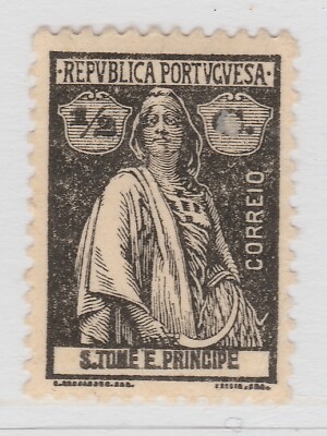 Sao Tome and Principe 1922 1/2c Perf 12x11 1/2 MNG A21P17F5368