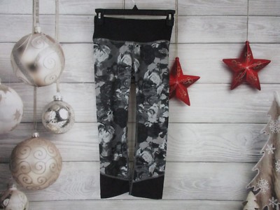 The North Face Women Pulse Mr Crop TNF Black Multi Size XS Yoga Pants Tights