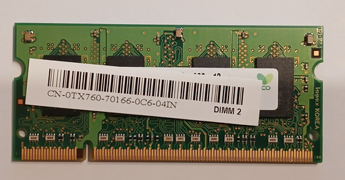 Dell Inspiron 1545 RAM Memory 1GB DDR2, from working laptop - Picture 3 of 4