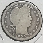 U.S. Barber Quarter Good 1905