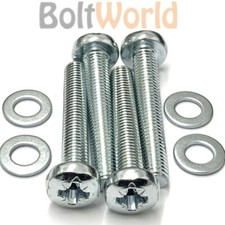4x M8 (40mm) MOUNT SCREWS AND WASHERS FOR SAMSUNG CURVED LCD LED TV SCREWS