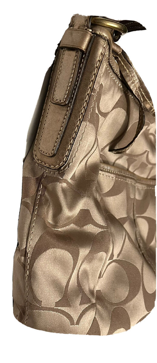 バッグ coach hobo shoulder bag micro signature Authentic Y2K Coach Signature Jacquard Small Hobo Shoulder
