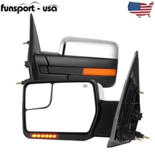 Left Driver Side Power Heated Mirror for 2004-2014 Ford F150 Signal Puddle Light