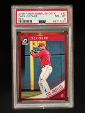 2018 Panini Donurss Optic #82 Zack Cozart - RED /99 - PSA 8