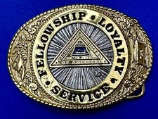 Fellowship Loyalty Service Telephone Pioneers Of America Belt Buckle By Tl B