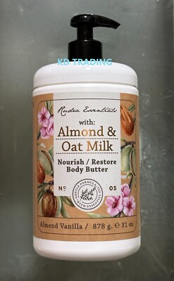 Rudra Essentials ALMOND OAT MILK Nourishing Restoring All-Over BODY BUTTER 878g