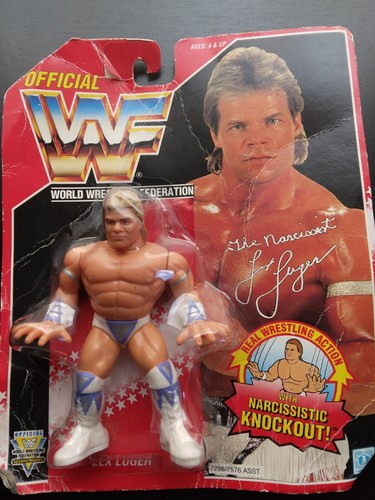 WWF WWE Hasbro Lex Luger Series 8 MOC Wrestling Fi...