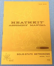 Original Heathkit TD-17 Solid-State Metronome Manual   Nice Condition