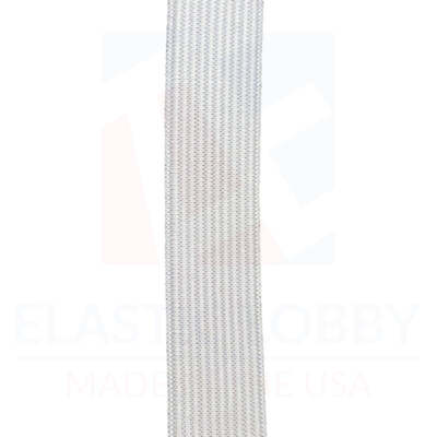 3/4'' (19mm) Heavy White Knitted Elastic - US Made
