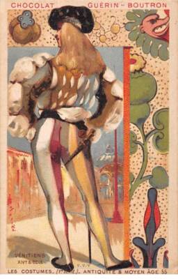Chromos -COR10858 - Chocolate Guérin-Boutron - Costumes - Antique & Medium