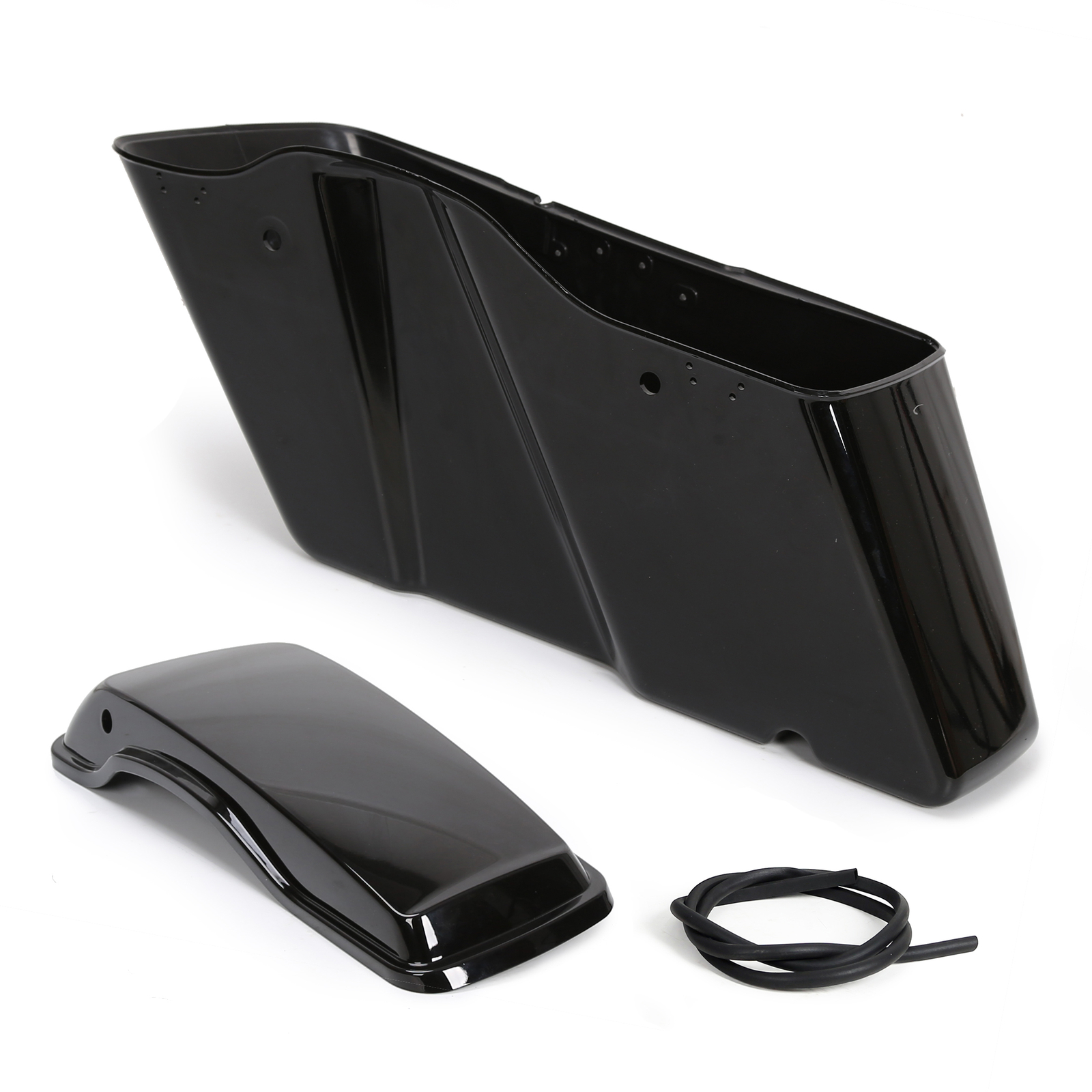 2014-2024 Harley Road Street Glide Vivid Black Hard Saddle Bags W/O