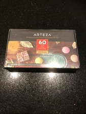 Arteza Mica Powder For Epoxy Resin, 60 Colors, Grade, 0.18 Oz Bottles