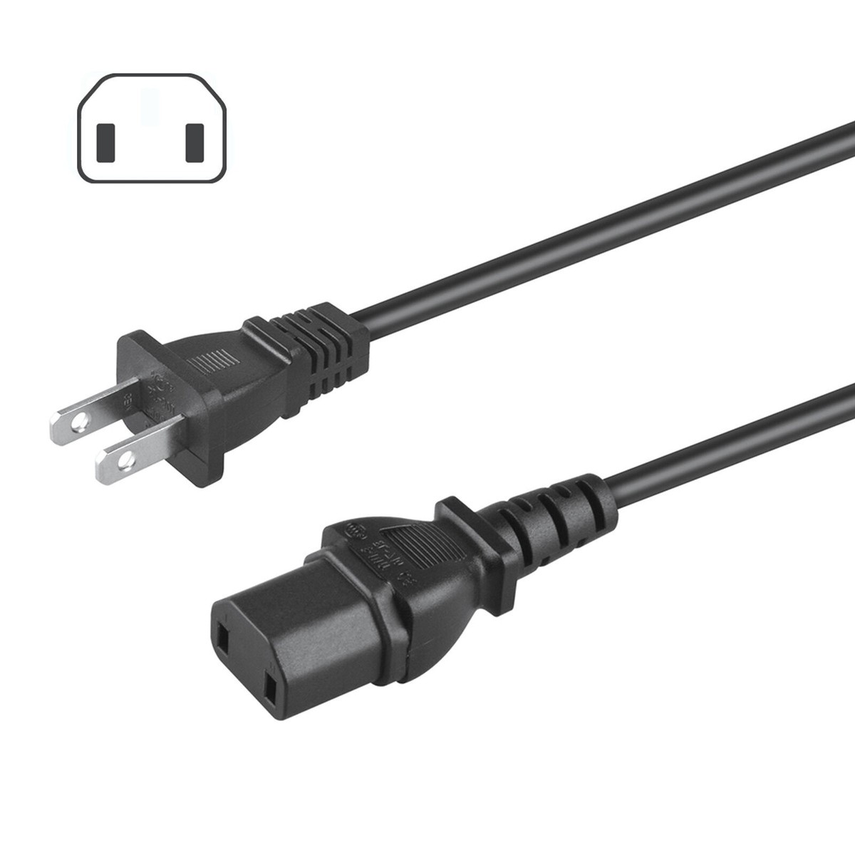 AC Input Power Cord for Sharp LC-80UQ17U LC-80LE650U 80