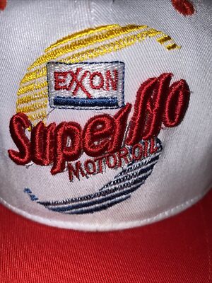 SUPERFLO EXXON MOTOR OIL DIRECT 3D EMBROIDERED Hat Vintage VERY NICE | eBay