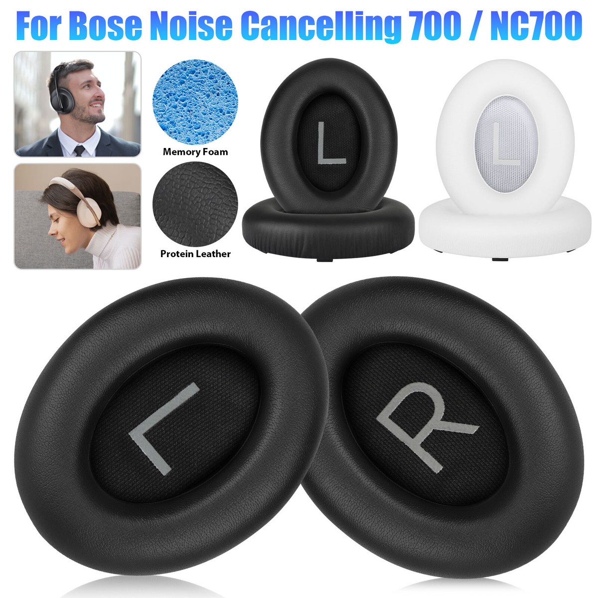 Replacement Ear Pads Cushion for Bose QuietComfort 700 NC700 Headphones  Foam