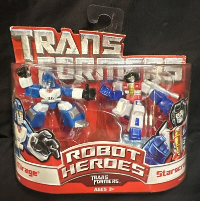 2006 - Hasbro -  Transformers Robot Heroes: Mirage & Starscream