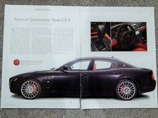 MASERATI QUATTROPORTE/ BENTLEY CONTINENTAL/ CAD CTS-V VTG 2009 ADVERTISEMENT