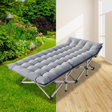 SLSY Folding Camping Cot Heavy Duty Bed With Carry Bag  Mattress For Rest Nap