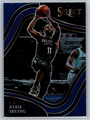 2021-22 Panini Select Courtside Blue Prizm #297 Kyrie Irving Brooklin Nets