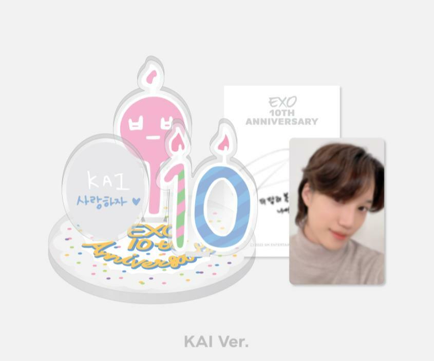 EXO 10th Anniversary OFFICIAL MD GOODS Acrylic Stand & AR Voice