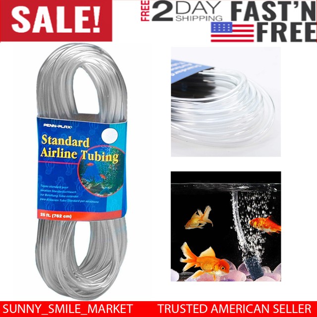 25ft Fish Tank Airline Tubing Aquarium Hose Air Suction Clear Flexible Plastic eBay