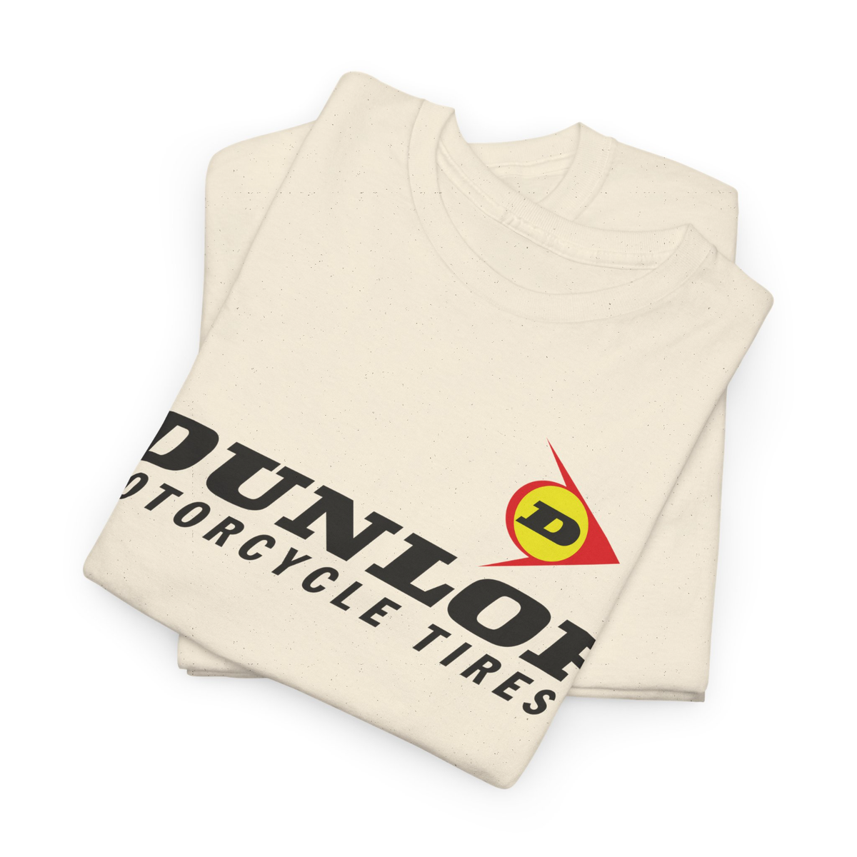 T-shirt Homme Dunlop Pneus Moto, Logo Vintage, 100% Coton, Fabriqué Aux USA