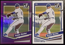 2023 Panini Donruss Baseball Purple Holo & Base #168 - Kumar Rocker
