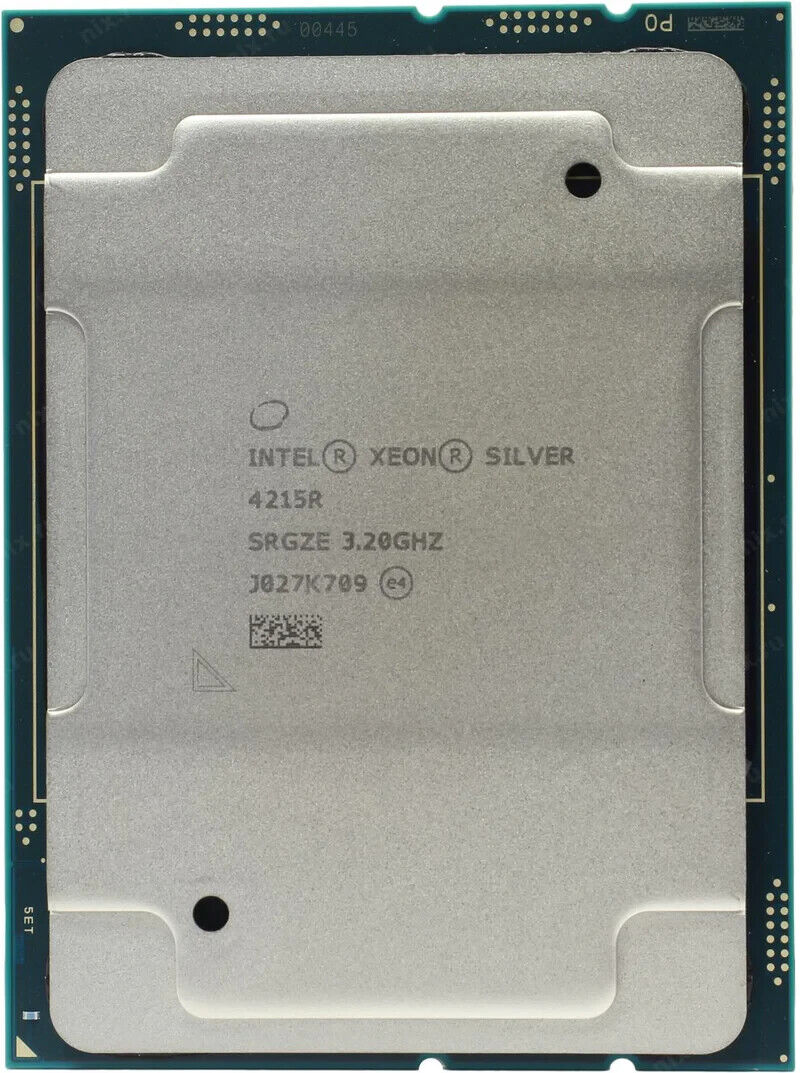 Intel Xeon Silver 4215R Processor (4 GHz, 8 Core, Socket Intel Xeon Silver 4215R Processor (4 GHz, 8 Core, Socket