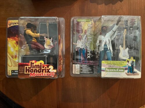 NEW MCFARLANE TOYS JIMMI HENDRIX 2 Action Figure Lot Rare - Picture 1 of 2