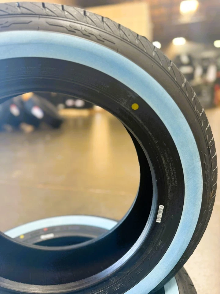 4 nuevos neumáticos de pared lateral blancos originales Venom Power Grand AM 155R15 82S 30 MM 1" Foto 2 de 4