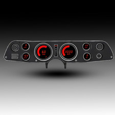 1970-1981 Camaro Led Digital Direct Fit Replacement Gauge Cluster Red