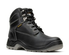 Nuevas botas de trabajo de cuero con puntera de acero Pro WP negras de 6" para hombre BAT 760 talla 6-13 (D, M)
