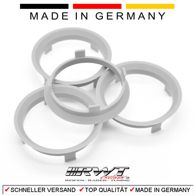 4 Zentrierringe 60,1 x 57,1 z.B. für AEZ DOTZ DEZENT ENZO MIM Audi VW (#03)