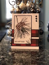 handmade Christmas Cards Stampin' Up Ornamental Pine