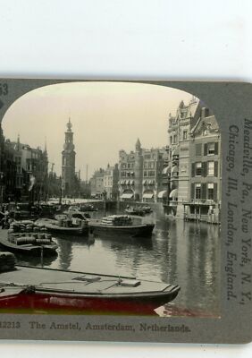 Amstel Amsterdam Netherlands Keystone Stereoview