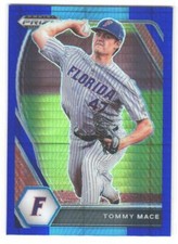 2021 Panini Prizm Draft Picks Tommy Mace #PDP69 Hyper Blue & Carolina Blue Prizm