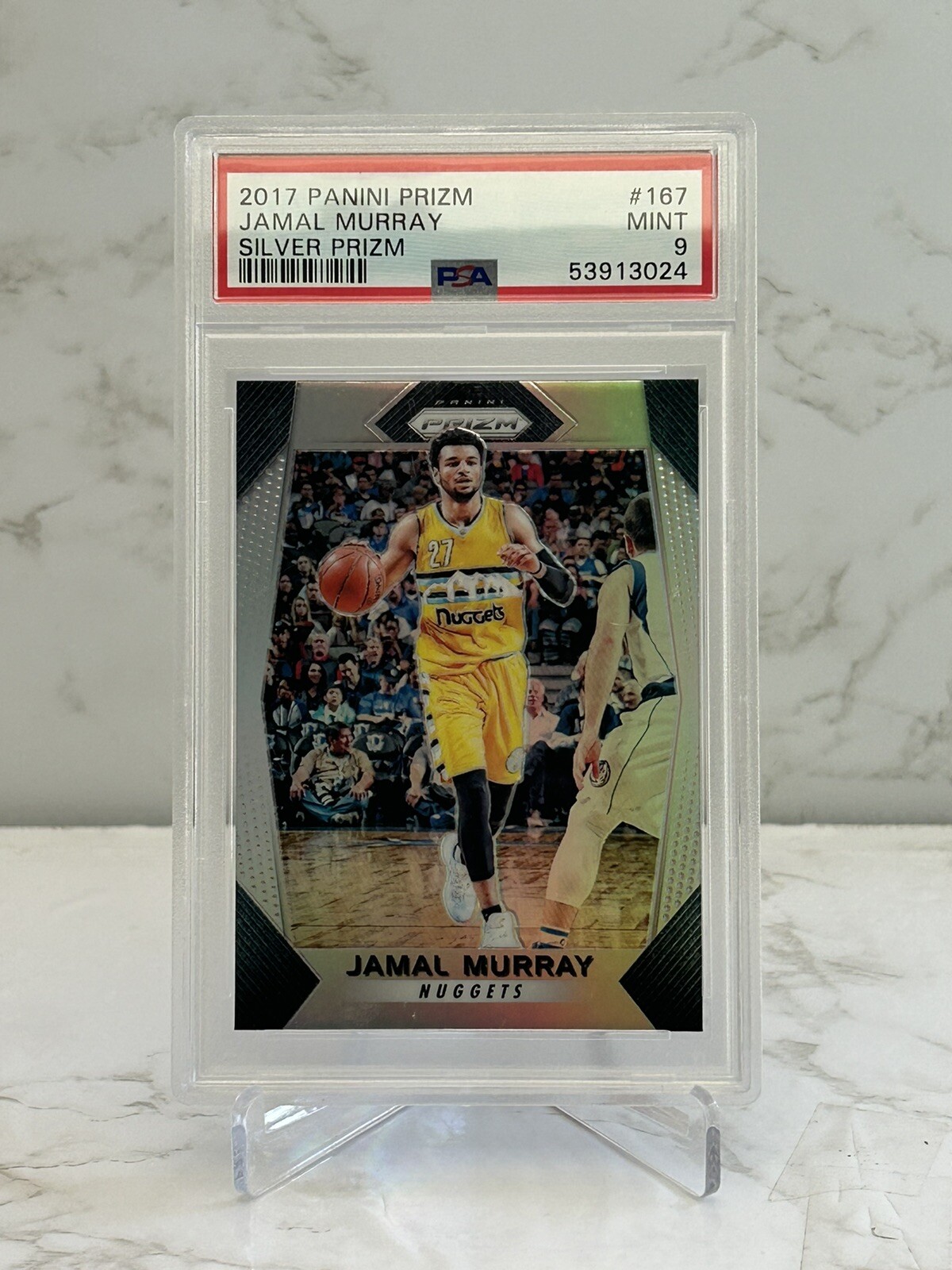 Jamal Murray 2017 Prizm #167 Silver Prizm PSA 9