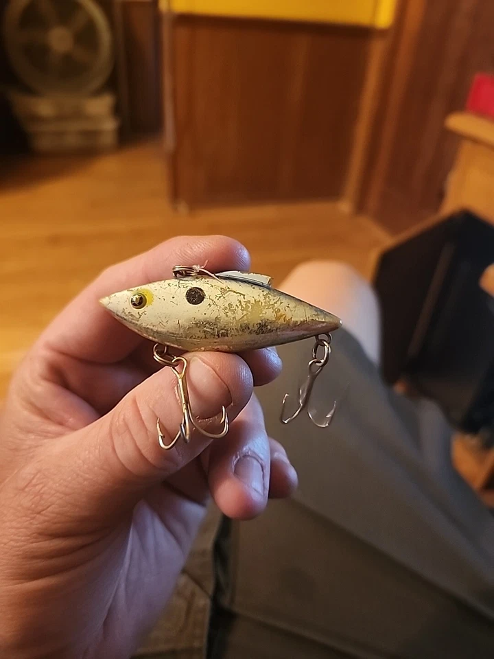 Señuelo de colección Bill Lewis Rat L Trampa Sonajero Trampa Plateado-Azul Foto 2 de 4