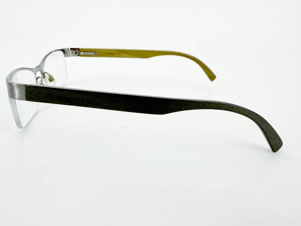 MARCOS de gafas dorados y madera Paris I08.52 marrón 52[]19-130 verde gris K462 Foto 3 de 4