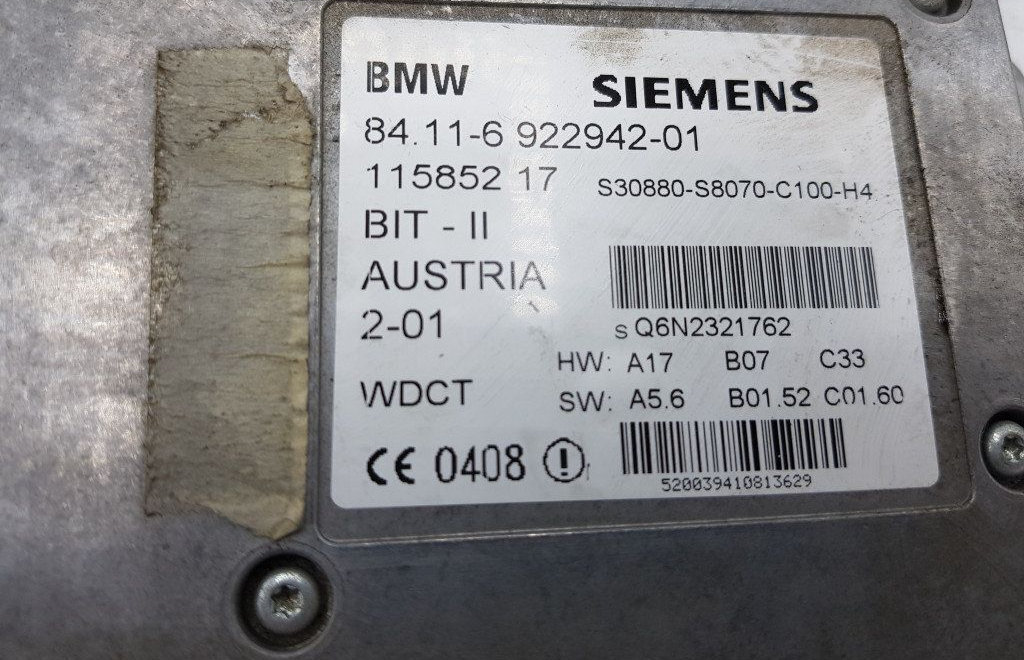 Genuine+Computer+Phone+Module+BMW+5+E39+1995-2004+OEM+92294201+Siemens ...