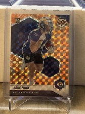 2021 Mosaic Jake Funk Orange Reactive Prizm Rookie RC #381 panini rams