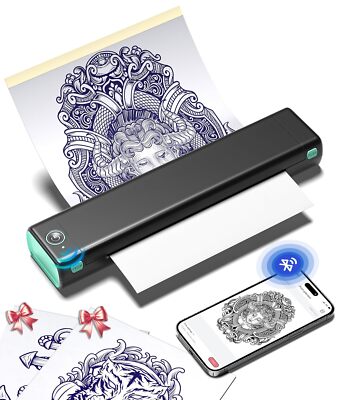 Phomemo M08F Wireless Bluetooth-Thermodrucker Tattoo Transfer Schablonendrucker