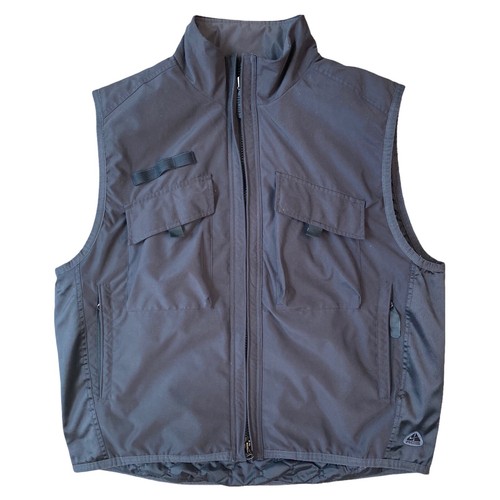 Vtg Nike ACG Outer Layer 3 Tactical Utility Vest Mens Large Black HTF