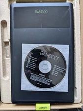 WACOM BAMBOO CTL-470/K GRAPHICS DRAWING TABLET NO PEN W/ BOX + DISC WORKING