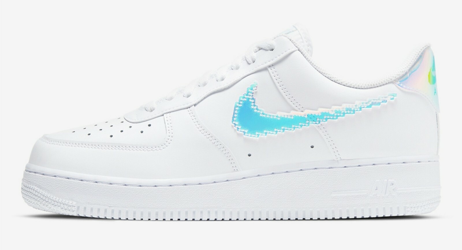 Size 12.5 - Nike Air Force 1 Low Iridescent Pixel - White for sale online |  eBay