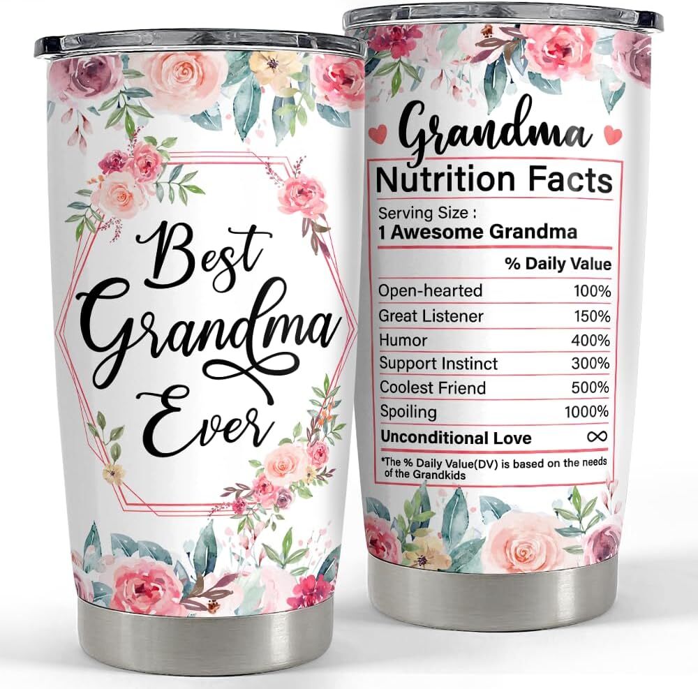 Grandma Tumbler 20oz Grandma Gift Nana Cup Stainless Steel Insulated Tumblers Co