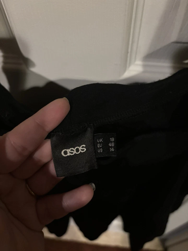 ASOS Skater Skirt With Suspenders Size 14 - Image 2 of 2