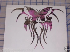 LRG 16x18  Pink Camo Tribal Butterfly Decal Truck Window Sticker Decals Stickers